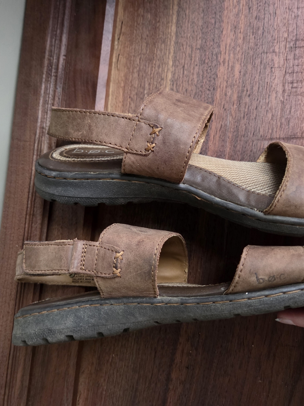 b.o.c. Brown Suede Strap Sandals - Picture 4 of 6
